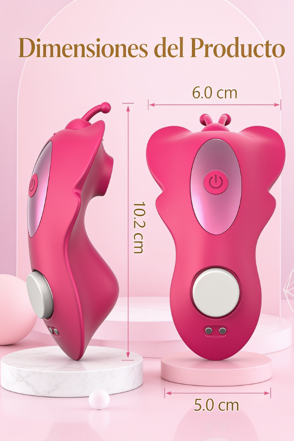 Vibrador Con Succionador Butterfly App