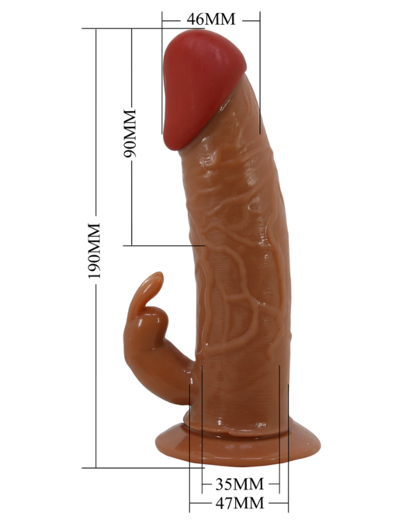 Prótesis Vibradora Con Estimulador de Clítoris