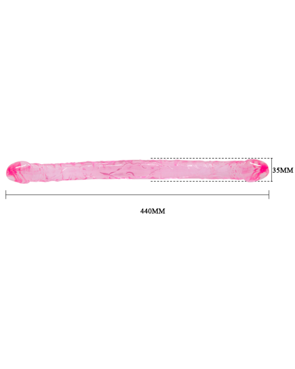 Dildo Flexible Con Doble Cabeza Realista 44 CM