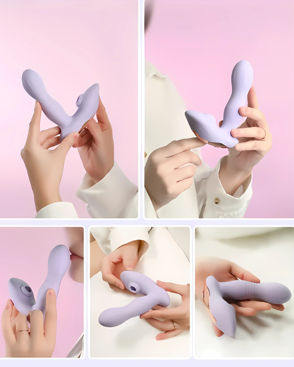 Vibrador de Punto G con Succión Clitorial y Movimiento Interno