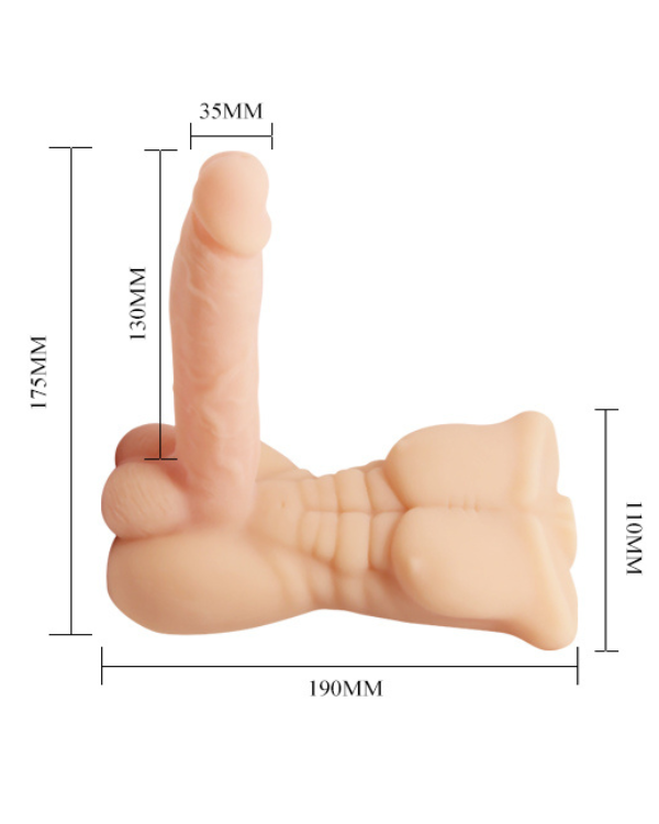 Dildo Vibrador Bigger Man 13 X 3.5 CM