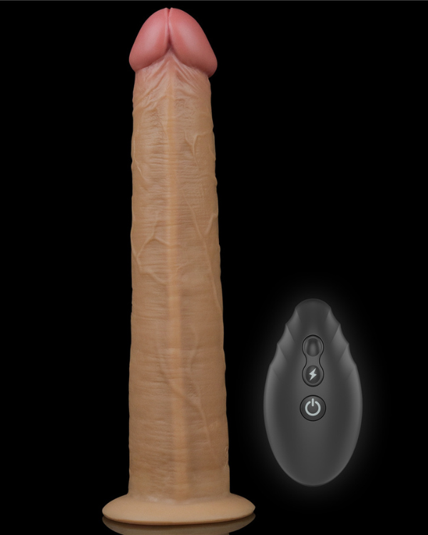 Dildo Realistico De doble Capa Con Rotación y Control Remoto 25,3 x 4,5 CM