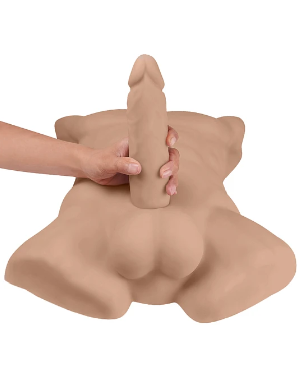 Torso Masculino con Dildo Intercambiable
