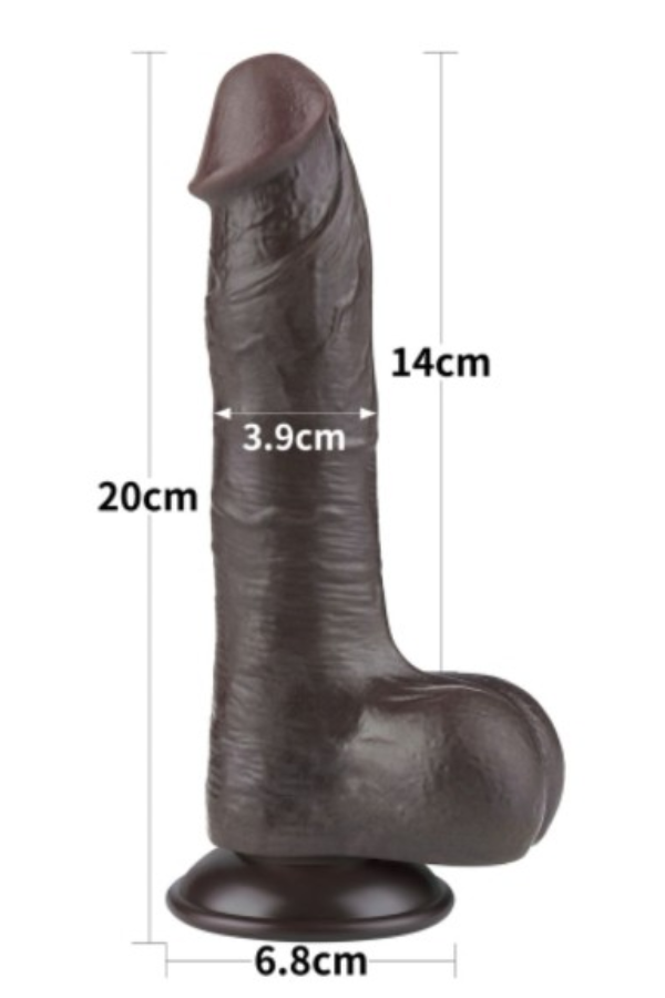 Dildo Realista Piel Deslizante 20 x 3,9