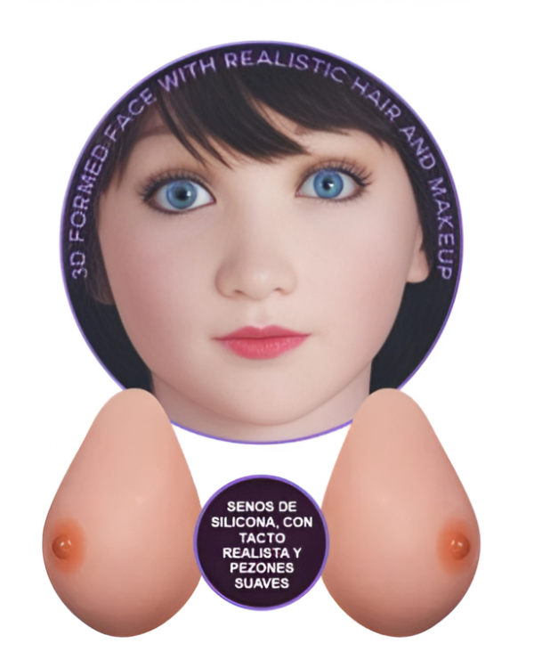 Muñeca Inflable de Tamaño Real con Vagina y Ano Realistas