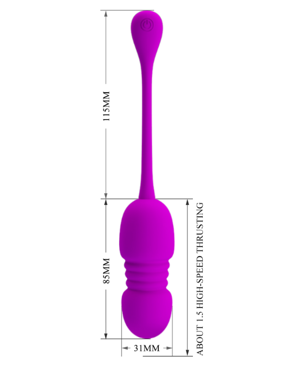 Explosión de Placer Vibrador con Control Remoto y Vibración Profunda