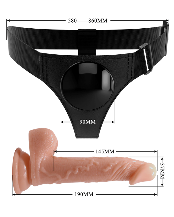 Consolador Realista con Arnés – Placer Intenso y Ajuste Perfecto