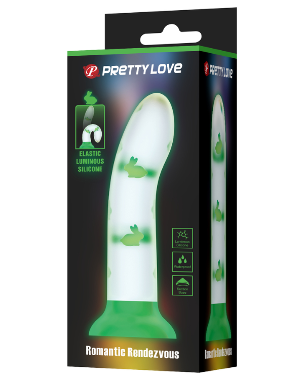 Dildo Neon Pleasure Green 17 x 3.3 CM