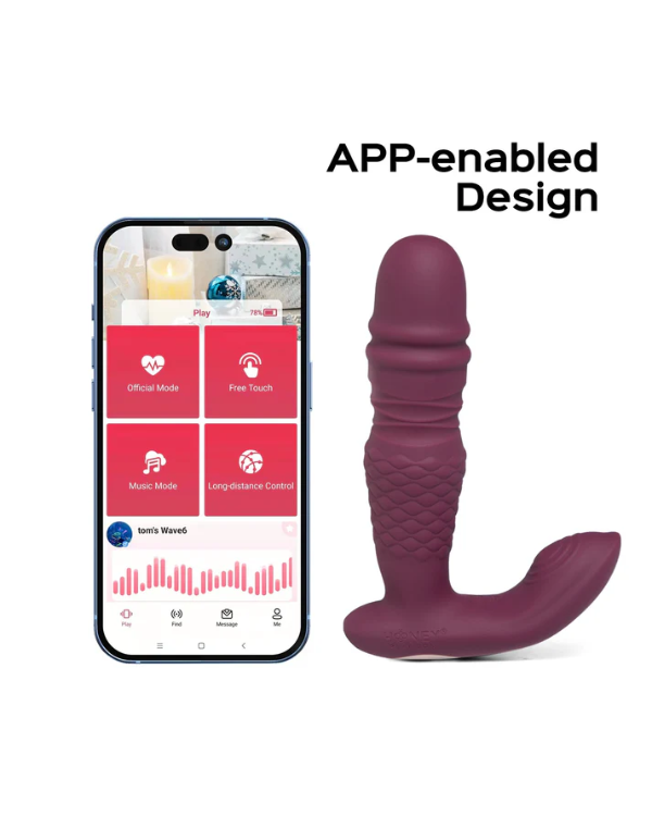 Vibrador ThrustX Con Aplicación y Movimiento