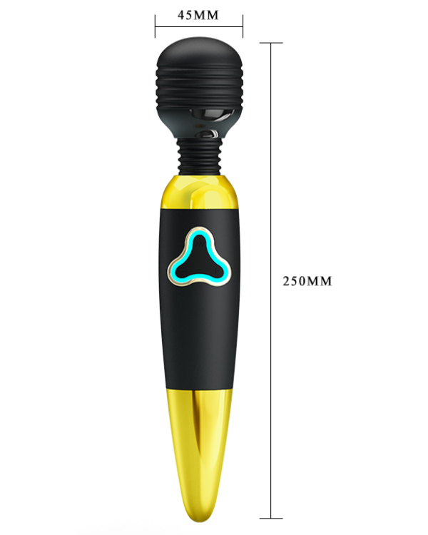 Micrófono Vibrador Recargable Body Wand Black