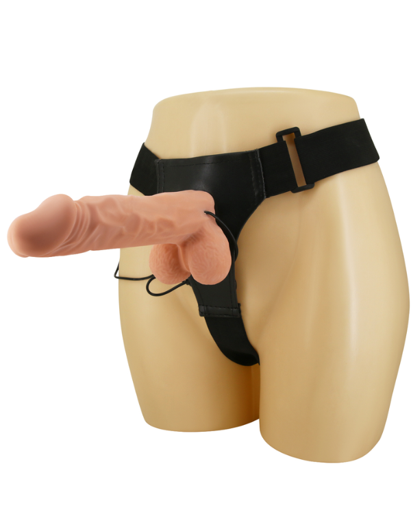 Arnés Passionate con Dildo Real Feel y Vibración