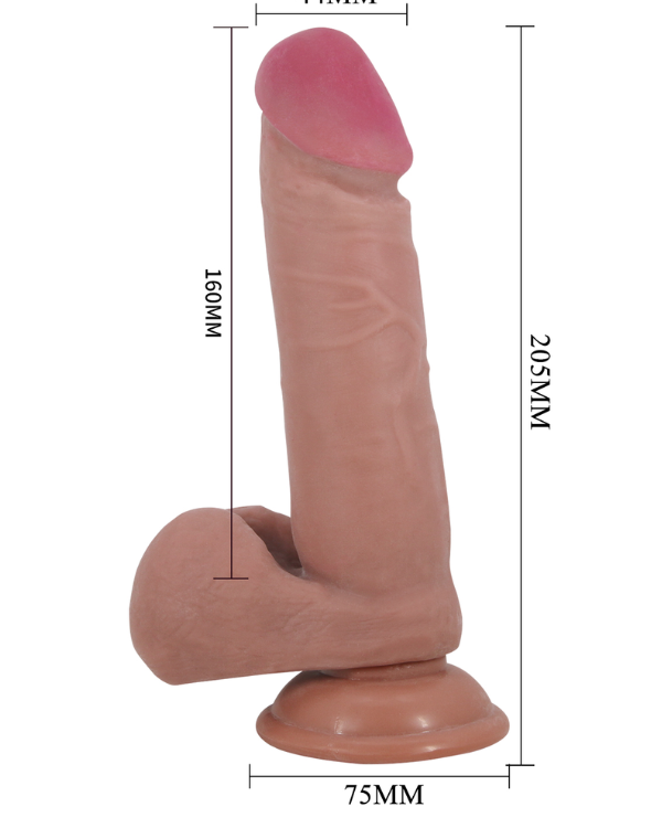 Dildo De Piel Deslizante