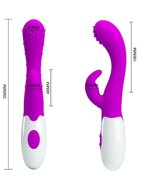 Vibrador Doble Éxtasis – con Estimulación Clítoris y Punto G