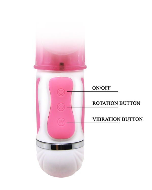 Vibrador Triple Placer Con Rotación