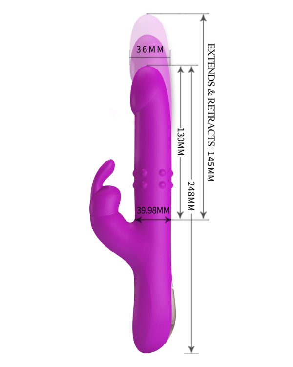 Vibrador Conejito Con Función de Rotación y Vibración