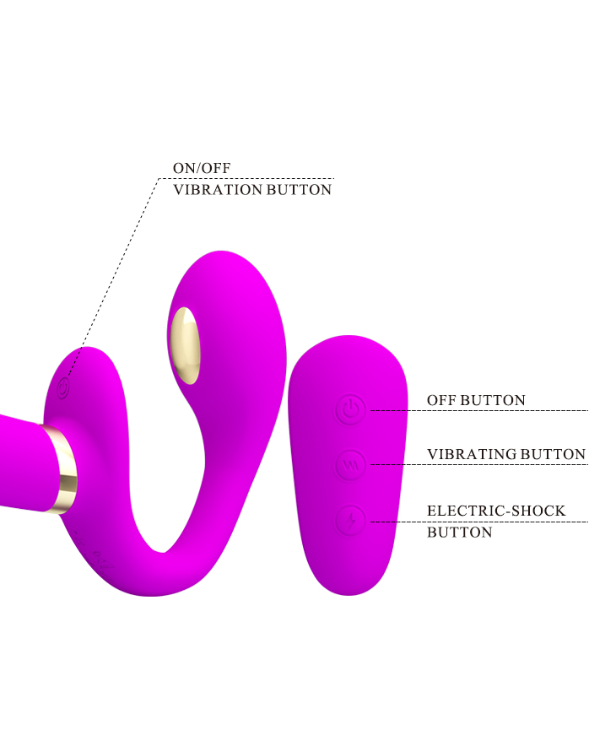 Arnes Doble Vibrador Electra