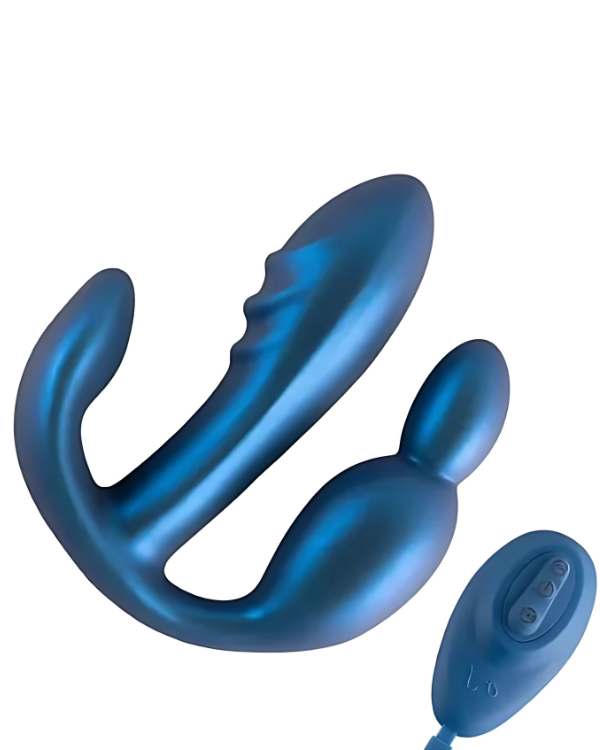 Vibrador Doble Placer Con Control Remoto