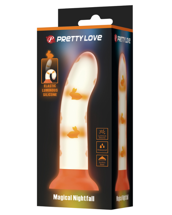 Dildo Neon Pleasure Orange 17 x 3.3 CM