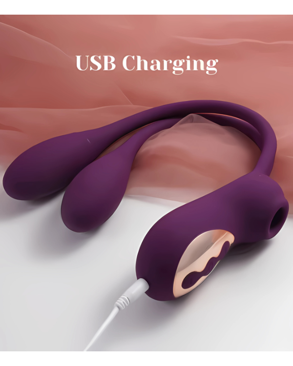 Bunny Succionador de Clítoris + Vibrador Doble