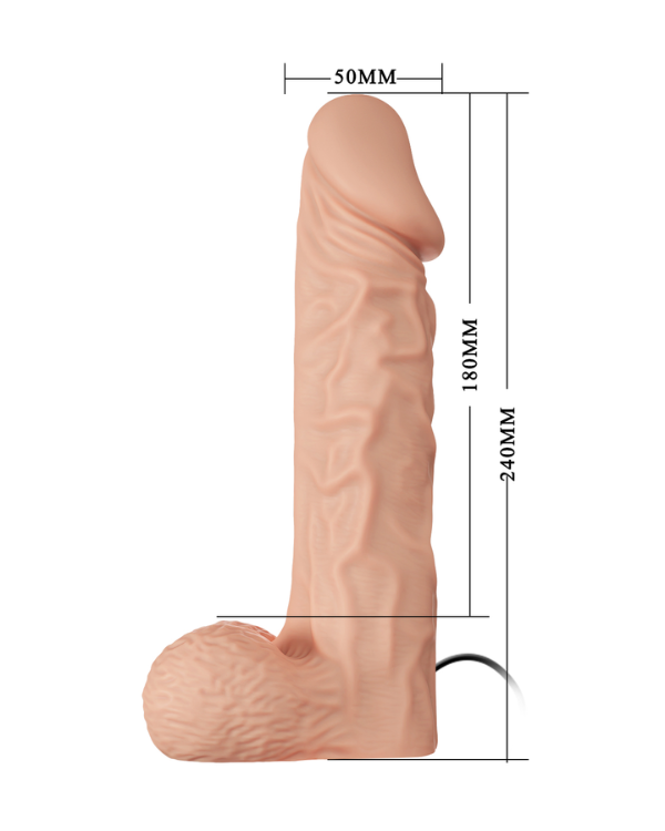 Arnés Passionate con Dildo Real Feel y Vibración