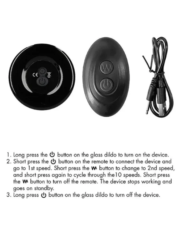 Plug Vibrador Cristalino Alta Gama para el Juego Anal