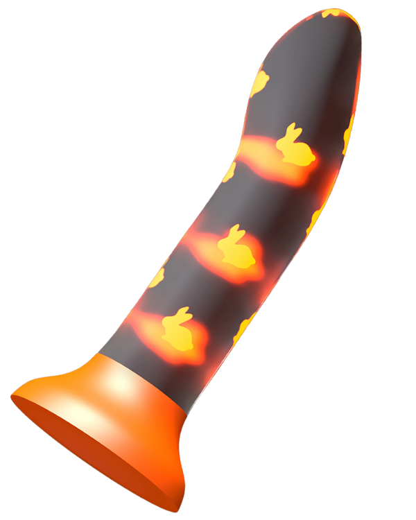 Dildo Neon Pleasure Orange 17 x 3.3 CM
