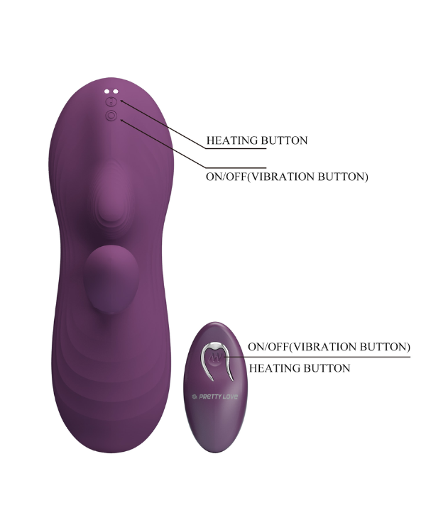 Vibrador Asiento de Silicona con Movimiento, Vibración y Calor