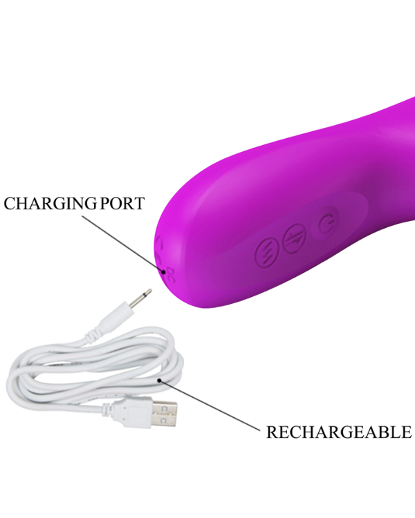 Vibrador Conejito Con Función de Rotación y Vibración
