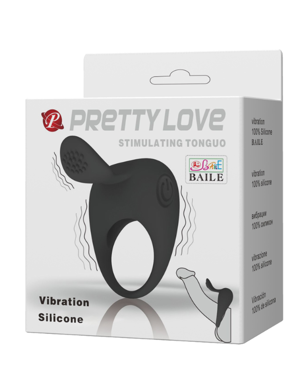 Anillo Vibrador Con Estimulador Tongue