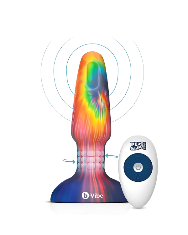 Plug Anal Vibrante y Rotatorio Viaje Sensorial - Con Control Remoto