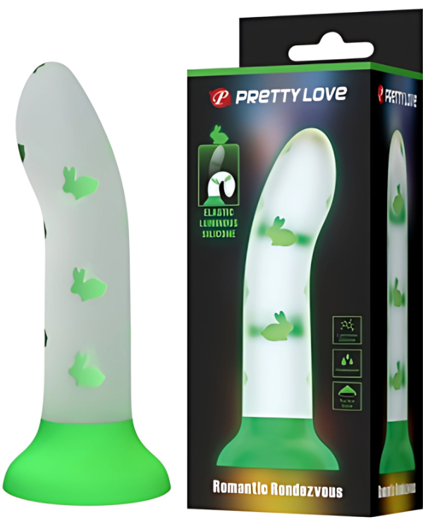 Dildo Neon Pleasure Green 17 x 3.3 CM