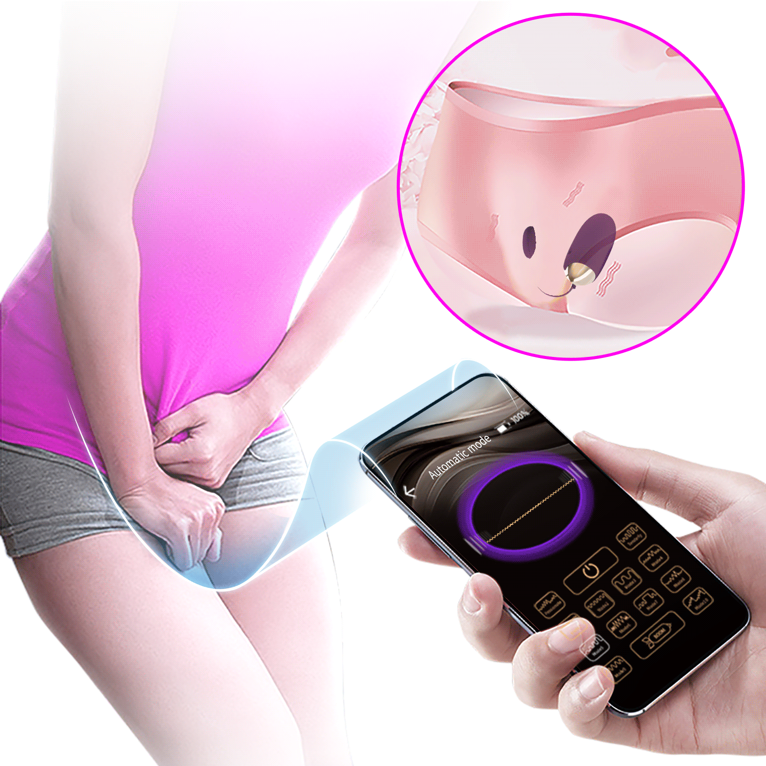 Abner Huevo Vibrador Premium con Control por App