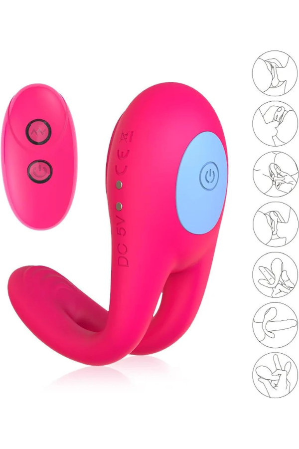 Anillo Vibrador Masculino Recargable con Control Remoto