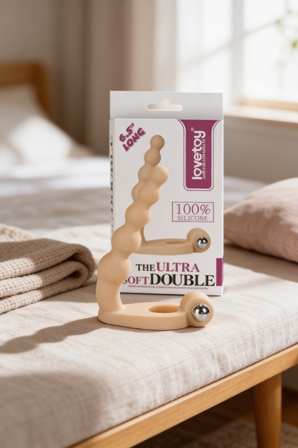 Ultra Double Anillo Vibrador para Doble Placer