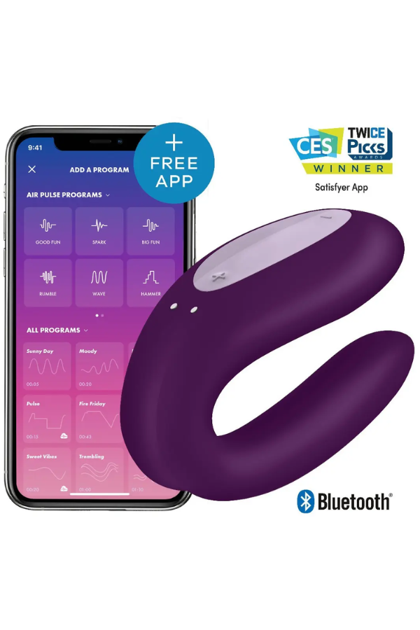 Vibrador Satisfyer Doble Placer con Aplicación
