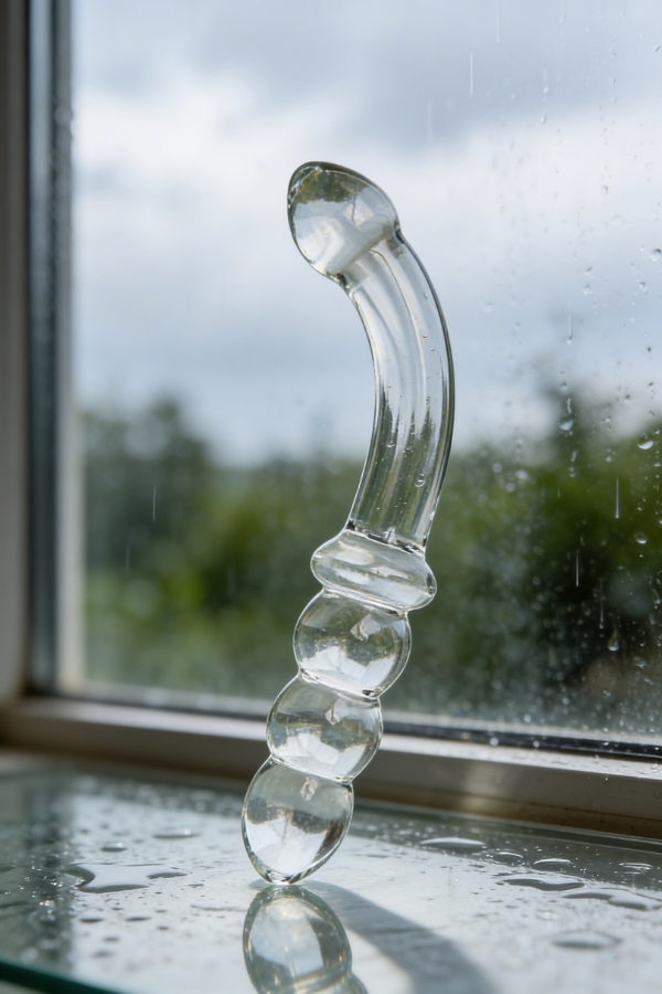 Consolador y Plug De Cristal Romance Curvo