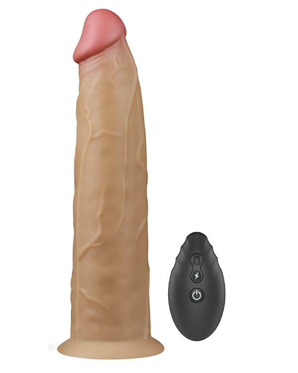 Dildo Realistico De doble Capa Con Rotación y Control Remoto 22,8 x 4,9 CM