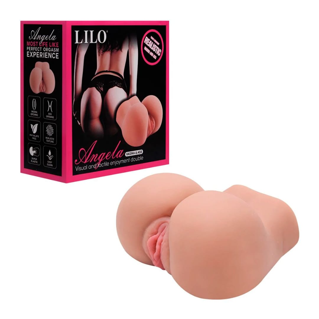 Masturbador Vibrador Realista Vagina y Ano