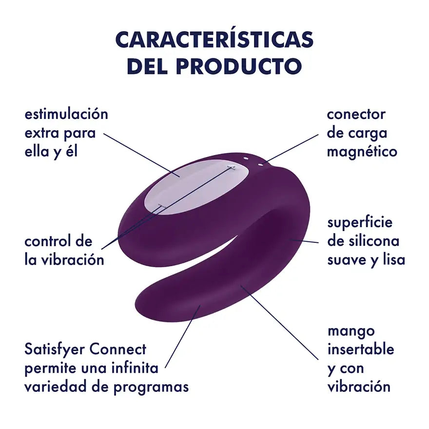 Vibrador Satisfyer Doble Placer con Aplicación