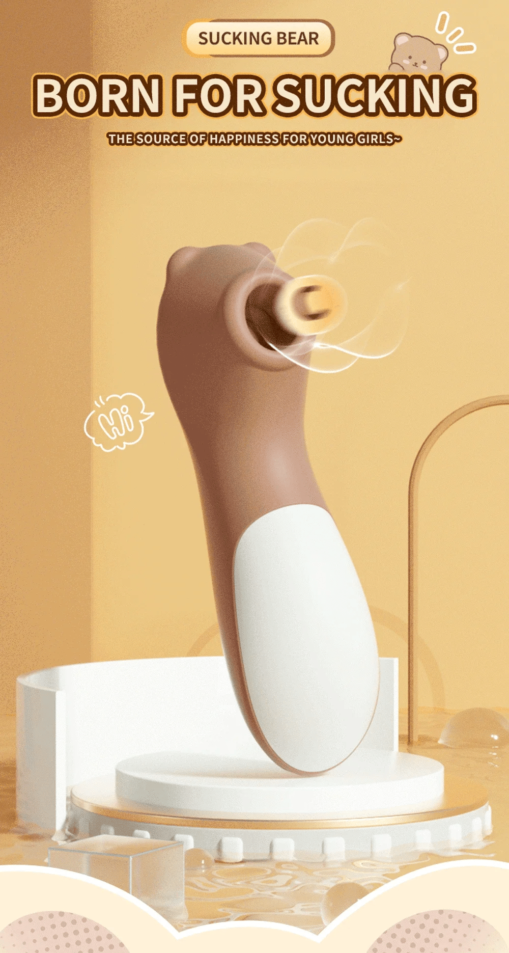 Bear Succionador Placer Dulce y Poderoso