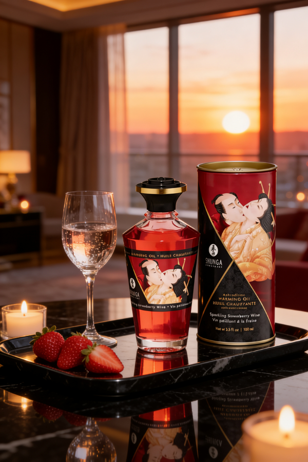 Aceite Afrodisíaco Besos Íntimos de Frutilla Shunga