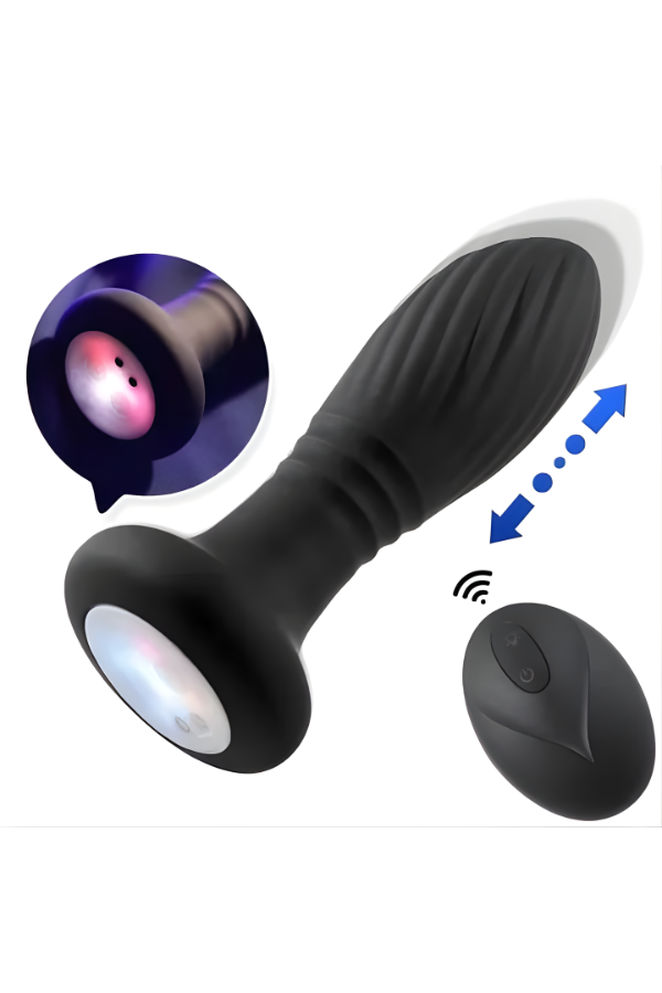 Plug Vibrador Sube y Baja Con Control Remoto