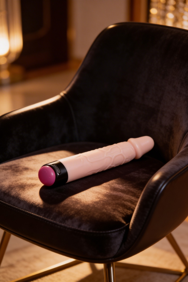 Dildo Vibrador Con Rotacion 24 x 3.8 CM