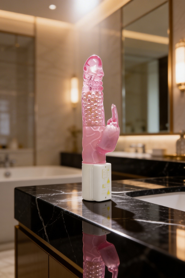 Vibrador Jelly Rabit Rotador 360°