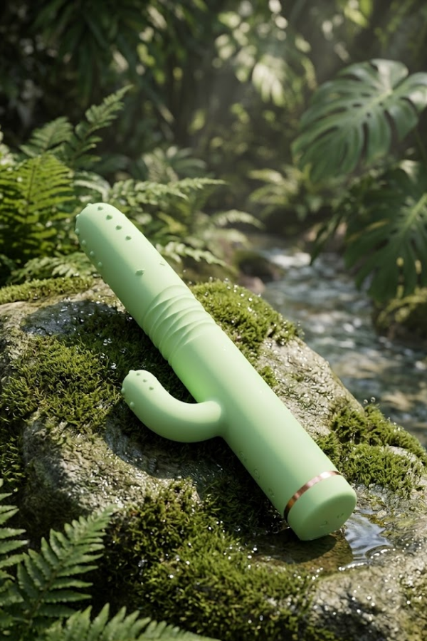 Vibrador Cactus con Empuje Automático, Vibración y Calor