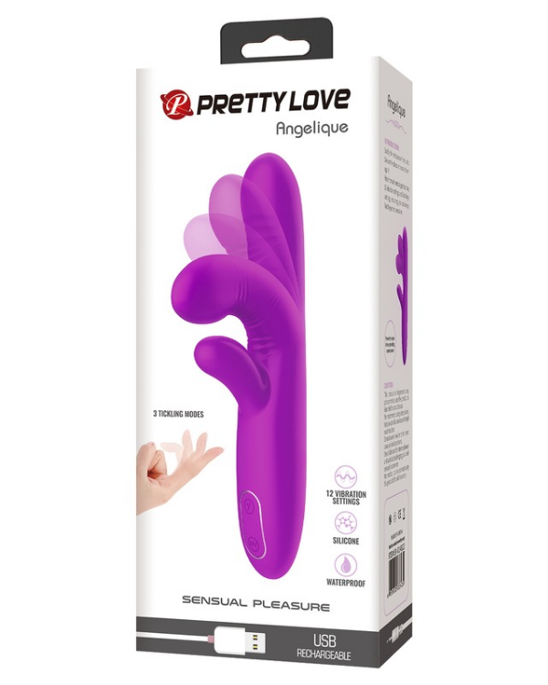Vibrador Angelique Dual Con Estimulador de Punto G y Clitoris