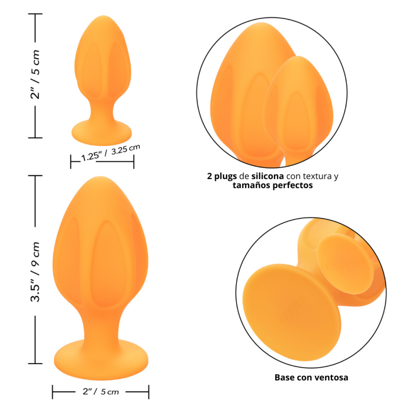 Set De Plugs Anales De Silicona S y M