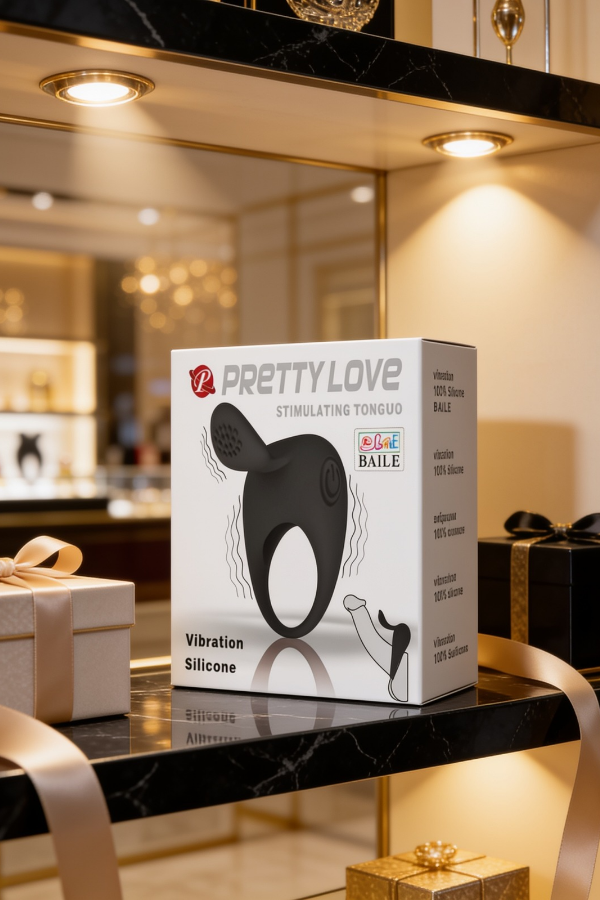Anillo Vibrador Con Estimulador Tongue