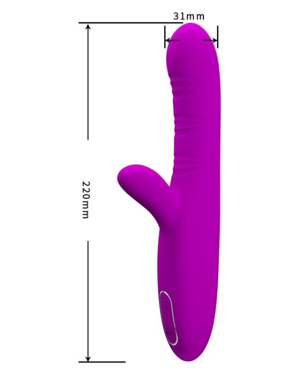 Vibrador Angelique Dual Con Estimulador de Punto G y Clitoris