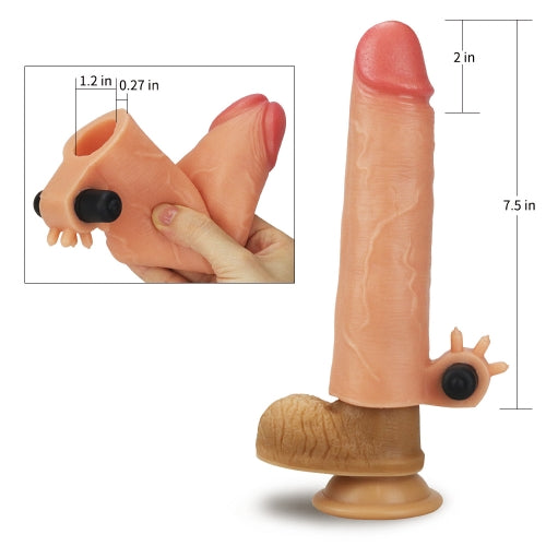 Funda Realista vibradora Nature Extender +5cm